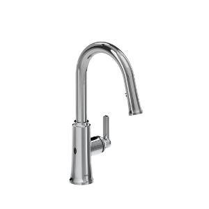 Riobel® TTRD111C Trattoria Pulldown Kitchen Faucet Pull-Down Touchless, 1.5 gpm, Chrome