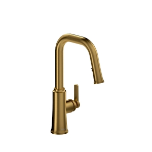 Riobel® TTSQ101BG Trattoria Kitchen Faucet Pulldown Single, 1.5 gpm Flow Rate, Gold