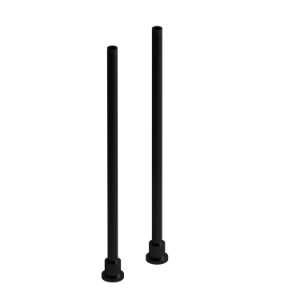 Riobel® TU26BK 26" Floor Mount Riser Pair, Black