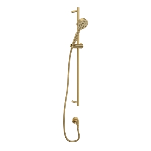 Rohl® 0126SBHS1AG Handshower Set With 31" Slide Bar and Single Function Handshower, Antique Gold