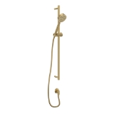 Rohl® 0126SBHS1AG Handshower Set With 31" Slide Bar and Single Function Handshower, Antique Gold