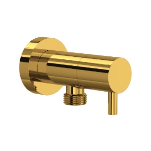 Rohl® 0327WOULB Handshower Outlet With Integrated Volume Control, Unlacquered Brass