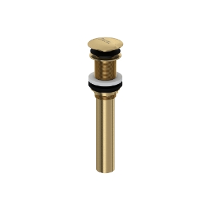 Rohl® 5445AG Lavatory Push Drain Without Overflow, Antique Gold