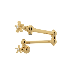 Rohl® A1451XULB-2 Pot Filler, Unlacquered Brass