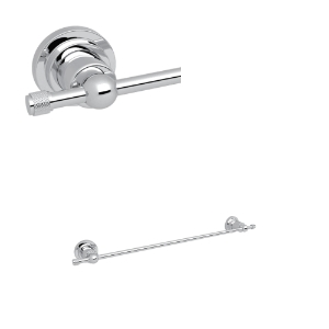 Rohl® A1484IWAPC Campo™ 18" Towel Bar, Polished Chrome