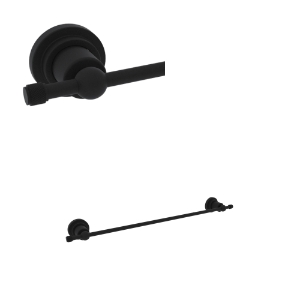 Rohl® A1484IWMB Campo™ 18" Towel Bar, Matte Black