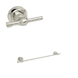 Rohl® A1484IWPN Campo™ 18" Towel Bar, Polished Nickel
