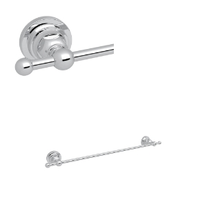 Rohl® A1484LIAPC San Giovanni™ 18" Towel Bar, Polished Chrome