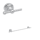 Rohl® A1484LIAPC San Giovanni™ 18" Towel Bar, Polished Chrome