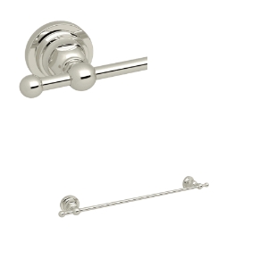Rohl® A1484LIPN San Giovanni™ 18" Towel Bar, Polished Nickel