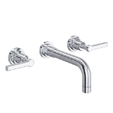 Rohl® A2207LMAPCTO-2 Lombardia® Wall Mount Lavatory Faucet Trim, Polished Chrome