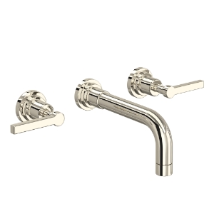 Rohl® A2207LMPNTO-2 Lombardia® Wall Mount Lavatory Faucet Trim, Polished Nickel