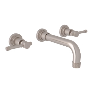 Rohl® A3307ILSTNTO-2 Campo™ Wall Mount Lavatory Faucet Trim, Satin Nickel