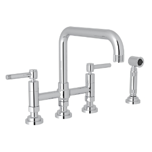 Rohl® A3358ILWSAPC-2 Campo™ Transitional Kitchen Faucet, 1.5 gpm Flow Rate, Polished Chrome