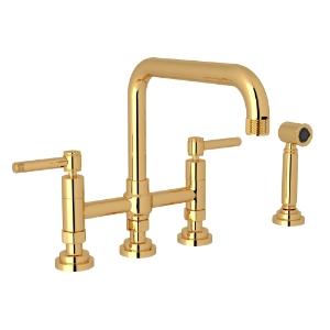 Rohl® A3358ILWSIB-2 Campo™ Transitional Kitchen Faucet, 1.5 gpm, Italian Brass