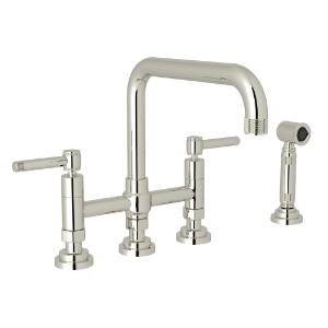 Rohl® A3358ILWSPN-2 Campo™ Transitional Kitchen Faucet, 1.5 gpm, Polished Nickel