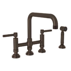 Rohl® A3358ILWSTCB-2 Campo™ Transitional Kitchen Faucet, 1.5 gpm, Tuscan Brass