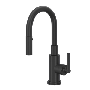 Rohl® A3430SLMMB-2 Lombardia® Modern High Arc Dual-Function Bar/Food Prep Faucet, Matte Black, 1.8 gpm