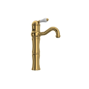 Rohl® A3672LPULB-2 Acqui® Single Handle Tall Lavatory Faucet, Unlacquered Brass