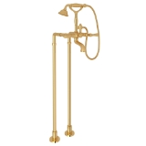 Rohl® AKIT1401NLMIB Floor Mount Tub Filler, Italian Brass