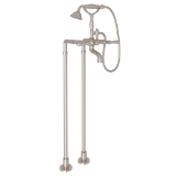 Rohl® AKIT1401NLMSTN Floor Mount Tub Filler, Satin Nickel