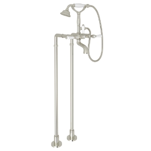 Rohl® AKIT1401NLPPN Floor Mount Tub Filler, Polished Nickel