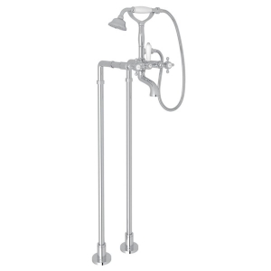 Rohl® AKIT1401NXMAPC Floor Mount Tub Filler, Polished Chrome
