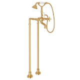 Rohl® AKIT1401NXMIB Floor Mount Tub Filler, Italian Brass