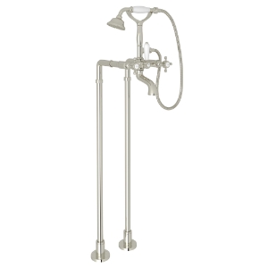 Rohl® AKIT1401NXMPN Floor Mount Tub Filler, Polished Nickel