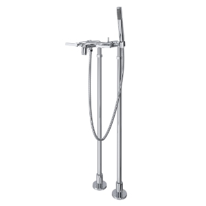 Rohl® AKIT2202NLMAPC Lombardia® Floor Mount Tub Filler, Polished Chrome