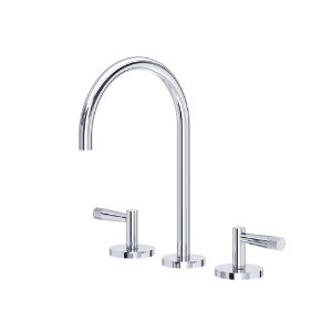 Rohl® AM08D3LMAPC Amahle™ Widespread Lavatory Faucet With C-Spout, Polished Chrome