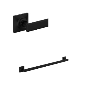 Rohl® AP25WTB24MB Apothecary™ 24" Towel Bar, Matte Black