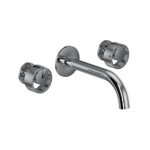 Rohl® EC08W3IWAPC Eclissi™ Wall Mount Lavatory Faucet Trim With C-Spout, Polished Chrome