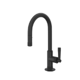 Rohl® MB7930SLMMB-2 Graceline® Transitional Bar/Food Prep Faucet, Matte Black, 1.8 gpm Flow Rate