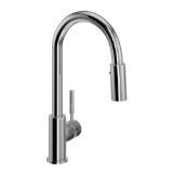 Rohl® R7519APC Lux™ Modern Kitchen Faucet, Polished Chrome, 1.8 gpm Flow Rate
