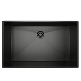 Rohl® RSS3018BKS Forze™ 30" Single Bowl Stainless Steel Kitchen Sink, Black Stainless Steel