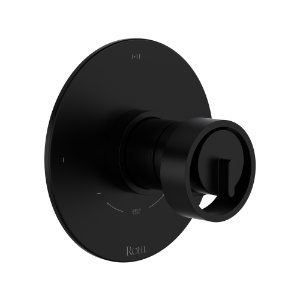 Rohl® TEC23W1IWMB Eclissi™ 1/2 in Thermostatic & Pressure Balance Trim With 3 Functions, Matte Black