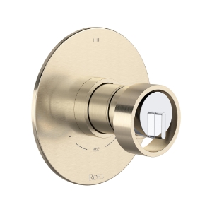 Rohl® TEC23W1IWSNC Eclissi™ 1/2" Therm & Pressure Balance Trim With 3 Functions, Satin Nickel/Polished Chrome