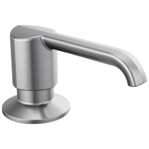 DELTA® RP101188ARPR Soap Dispenser, 13 oz Capacity, 2.63 in OAL, Deck Mounting, Lumicoat® Arctic Stainless