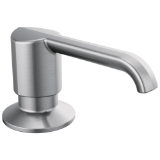 DELTA® RP101188ARPR Soap Dispenser, 13 oz Capacity, 2.63 in OAL, Deck Mounting, Lumicoat® Arctic Stainless