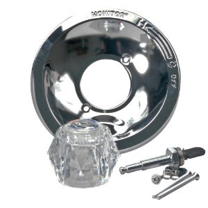 DELTA® RP101821 Shower Trim Kit, 3.75 in L x 6.75 in W x 6.75 in H, Brass, Chrome