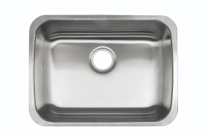 Kindred RSU1925-55N Reginox 24.75-in LR x 18.75-in FB x 5.5-in DP Undermount Single Bowl Stainless Steel ADA Kitchen Sink