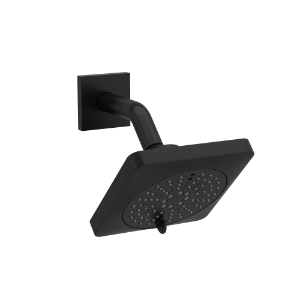 Riobel® 343BK-WS 5" 6-Function Showerhead With Arm, Black
