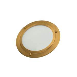 THERMASOL® SL-AB Dimmable Shower Light with Plated Bezel, Antique Brass