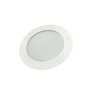 THERMASOL® SL-WHT Dimmable Shower Light with Plated Bezel, White