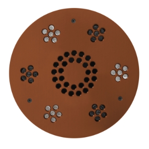THERMASOL® SLST-ACOP Serenity Traditional Light and Music System, 10 in OAW, 6061 Billet Aluminum Enclosure, Antique Copper Enclosure
