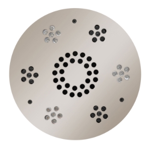 THERMASOL® SLST-PN Serenity Traditional Light and Music System, 10 in OAW, 6061 Billet Aluminum Enclosure, Polished Nickel Enclosure