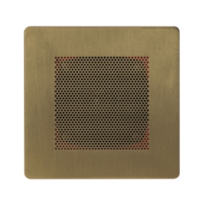 THERMASOL® SPBS-SB 3-Piece Modern Water-Proof Self-Powered Bluetooth Speaker Set, 5/10 W, 8 Ohm Impedance, Satin Brass