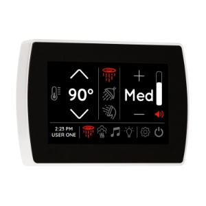 THERMASOL® STCM-WHT Signatouch Series Single Touch Shower Control, Capacitive Touch Screen Panel, White