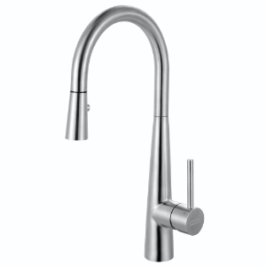 Franke STL-PR-304 Steel 16.7-in Single Handle Pull-Down Kitchen Faucet, Stainless Steel